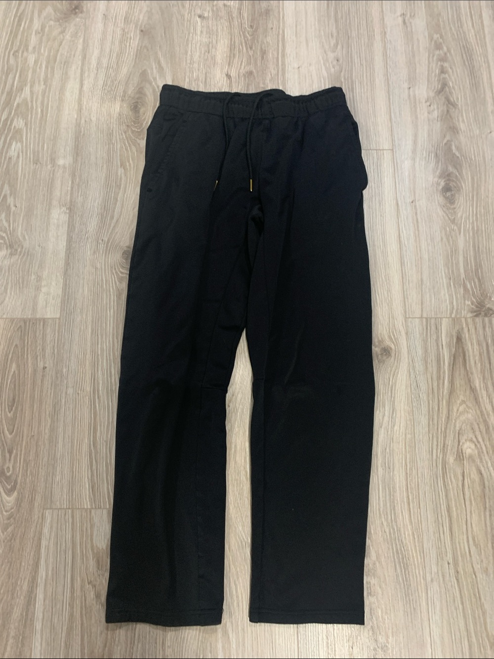 Men's (Juniors) Black Drawstring Pants - Brand Unspecified